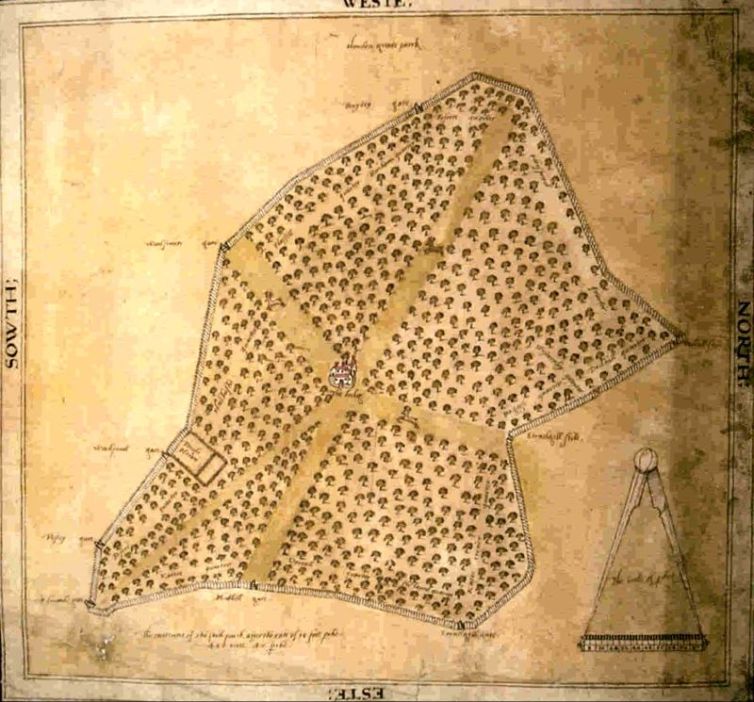 Great Lodge Deer Park in 1611 With greatful thanks to the W H Smith Museum