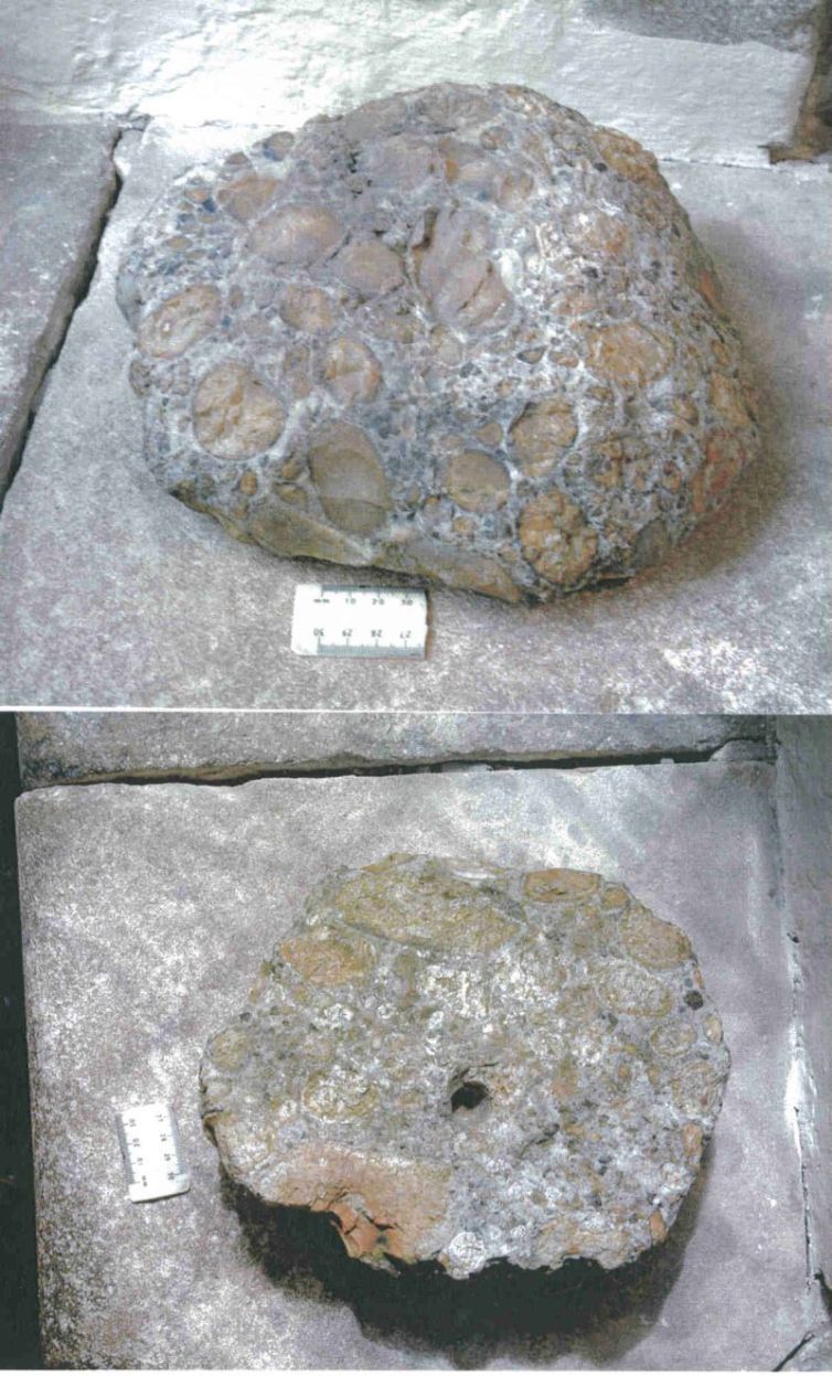 A 'beehive' quern dating from the Iron age or Roman found at Thicks Farm. Only 80/90% of it remains. It was used to ground the flour for former recidents of our valley. Quern making was an organised industry in Iron Age and Roman Hertfordshire.