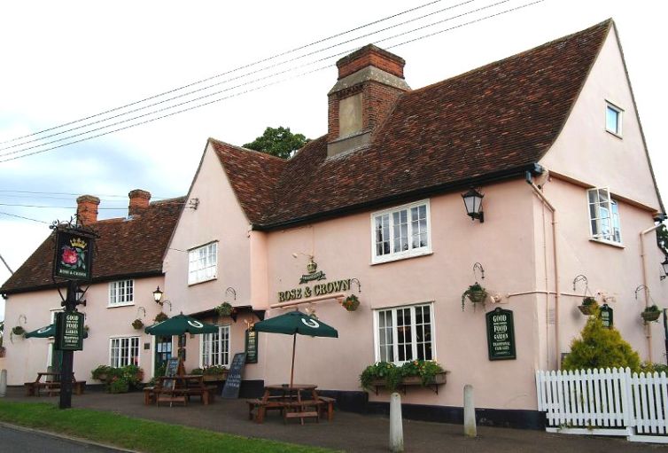 The Rose and Crown public house in the village centre. Courtesy of John Cooper