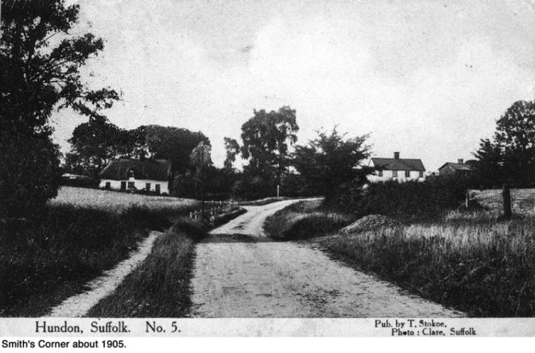 Smiths Corner about 1905. This is one of the series taken by Mr. T. Stokoe who had a photographic studio in Clare